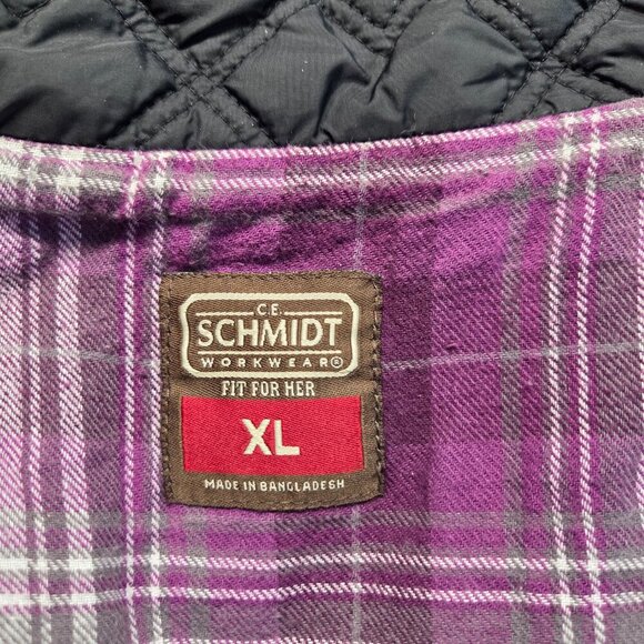 C.E. Schmidt Workwear Extra Large Black Quilted Full Zip Medium Lined Vest - Picture 10 of 11